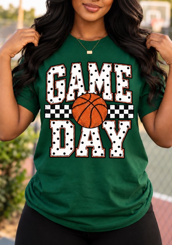 Game Day artwork on the same model with a niche-matched shirt and scene